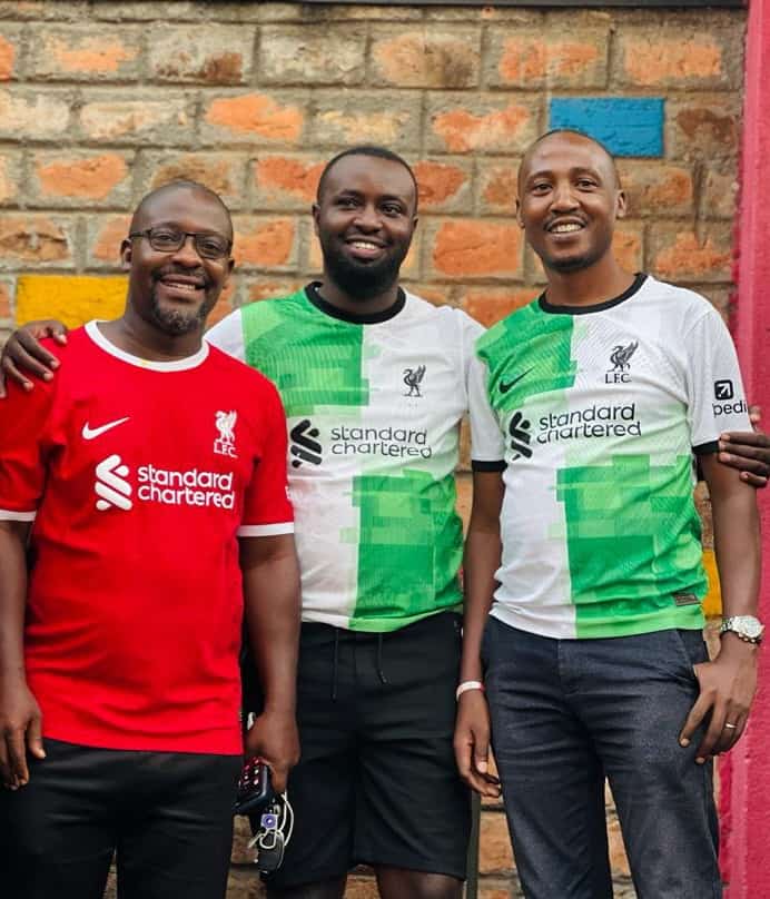 Kopites beaming with smiles... Any familiar face your know? #LFC #ugkop