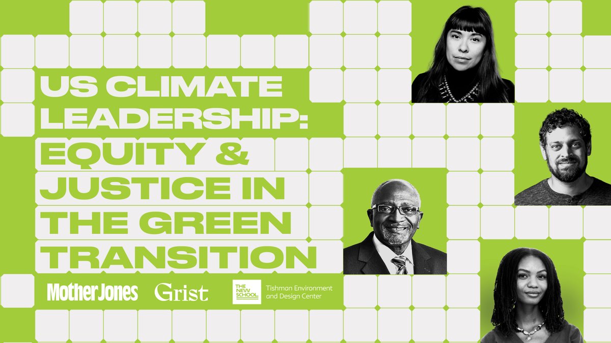 Save the date: On April 23, Grist, Mother Jones, and the Tishman Environment and Design Center are hosting a vital discussion with @Leahtommi, @DrBobBullard, @_jadebegay, and @sw4mi community-driven climate action. ow.ly/h99J50RbChz