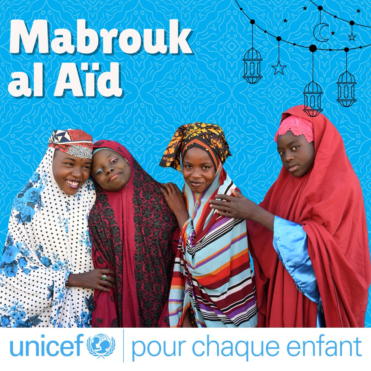 Mabrouk al Aïd à toutes et à tous 🎊 #PourChaqueEnfant 💙 #Tchad