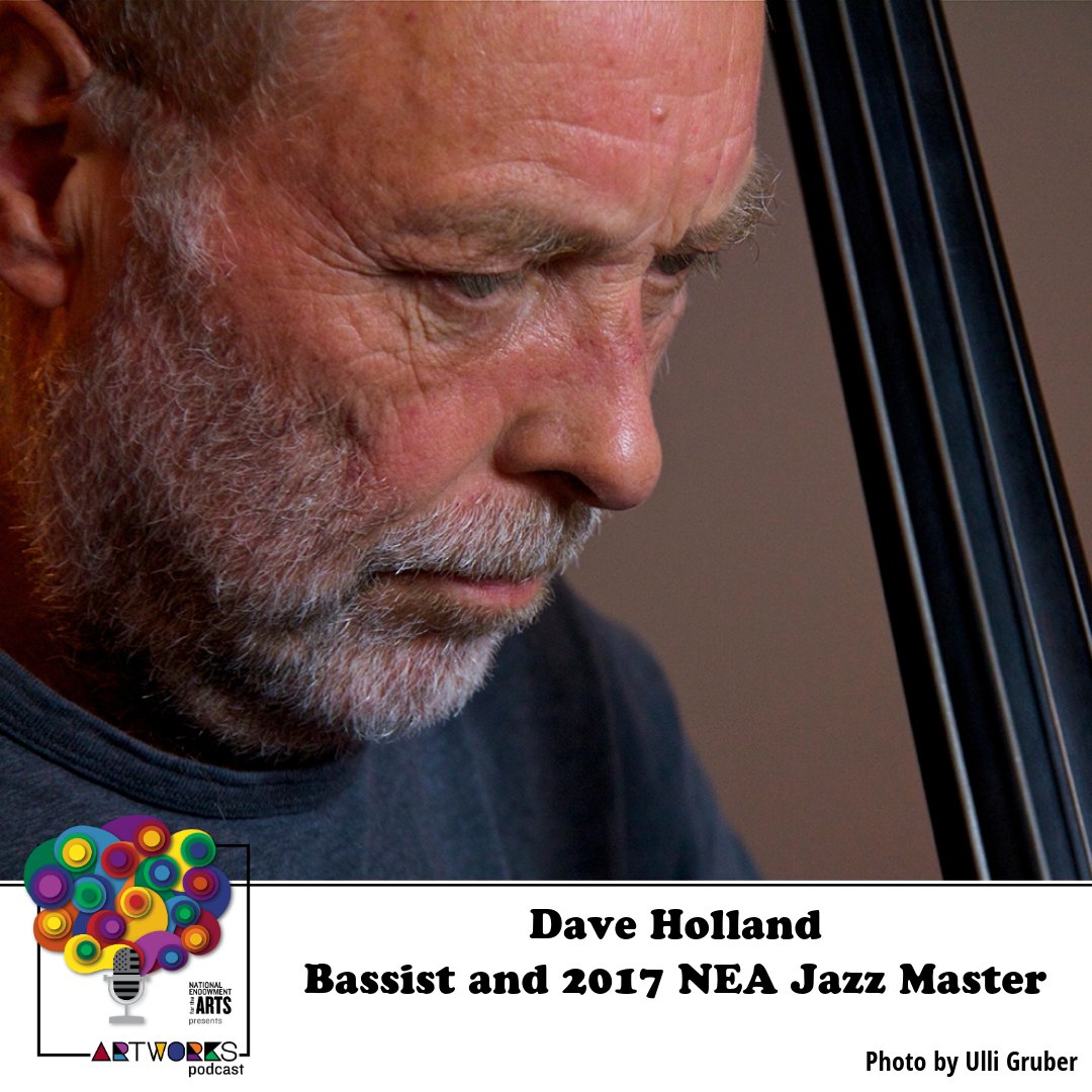 “[B]y the time I was 15, I decided I was going to leave school and be a musician.” On the Art Works podcast, we are revisiting our conversation with @TheDaveHolland, bassist and 2017 #NEAJazzMaster. Listen: bit.ly/3PWooCF