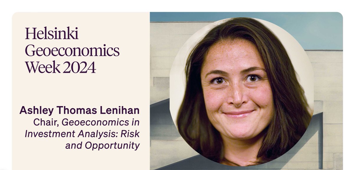 Helsinki Geoeconomics Week 2024 welcomes you to an insightful session led by Professor Ashley Thomas Lenihan on 'Geoeconomics and Geopolitics in Investment Analysis: Risk and Opportunity,' highlighting the significant impact of geoeconomic considerations on investment strategies.