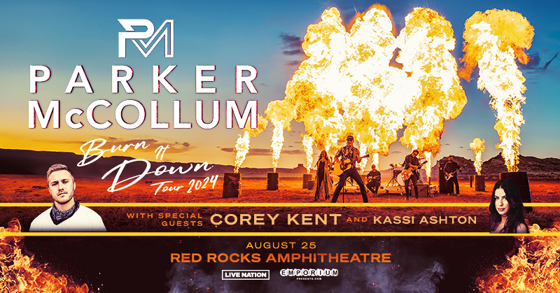 SUPPORT ADDED: @KassiAshton joins @ParkerMcCollum and @COREYKENT on the 'Burn It Down' tour, coming to #RedRocksCO on Aug. 25, 2024 🔥 🎟️ redrocksonline.com/events/parker-…