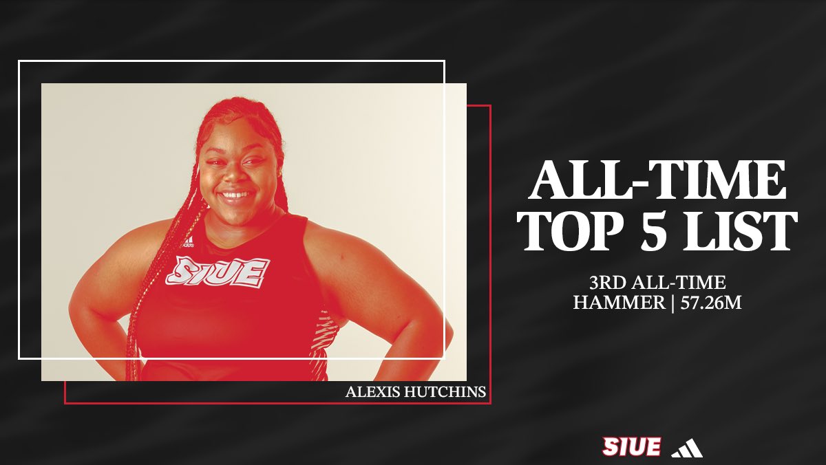 SIUETrackField's tweet photo. TOP 5 x4️⃣

Cougars are running, jumping and throwing their way into the all-time list! Let’s keep it going!

#thisisSIUE #CougarCORE https://t.co/1Z7ry2s3fO