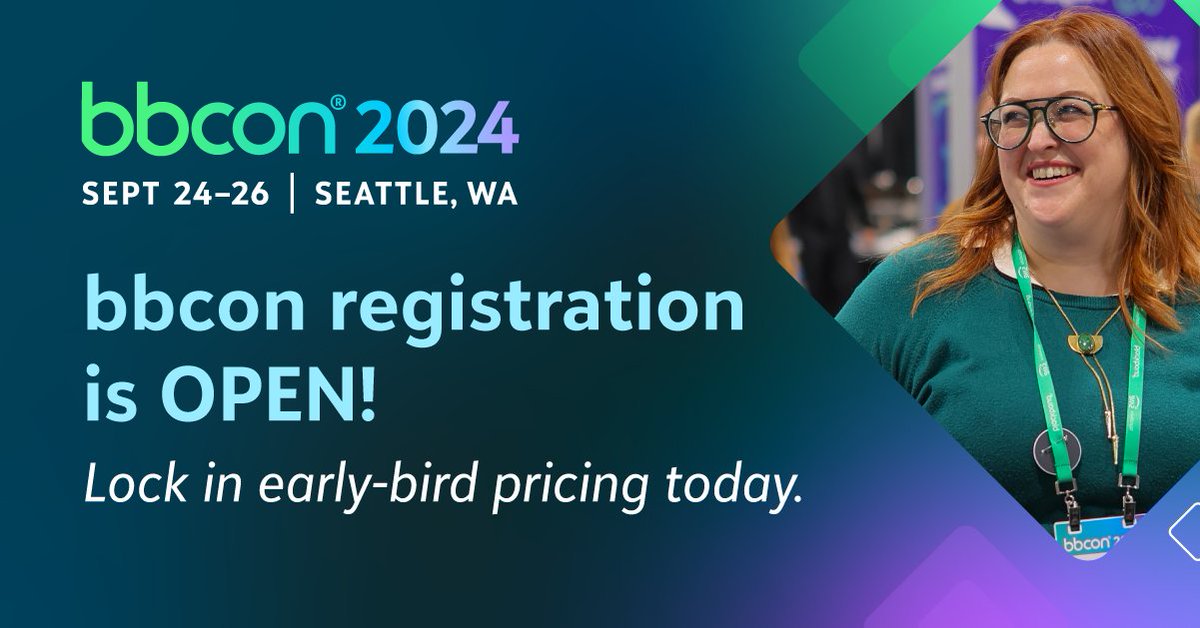 #bbcon 2024 registration is now open, and these early-bird prices won’t last! Join us Sept 24–26 in Seattle for an unforgettable conference: blkb.co/4cQKJem