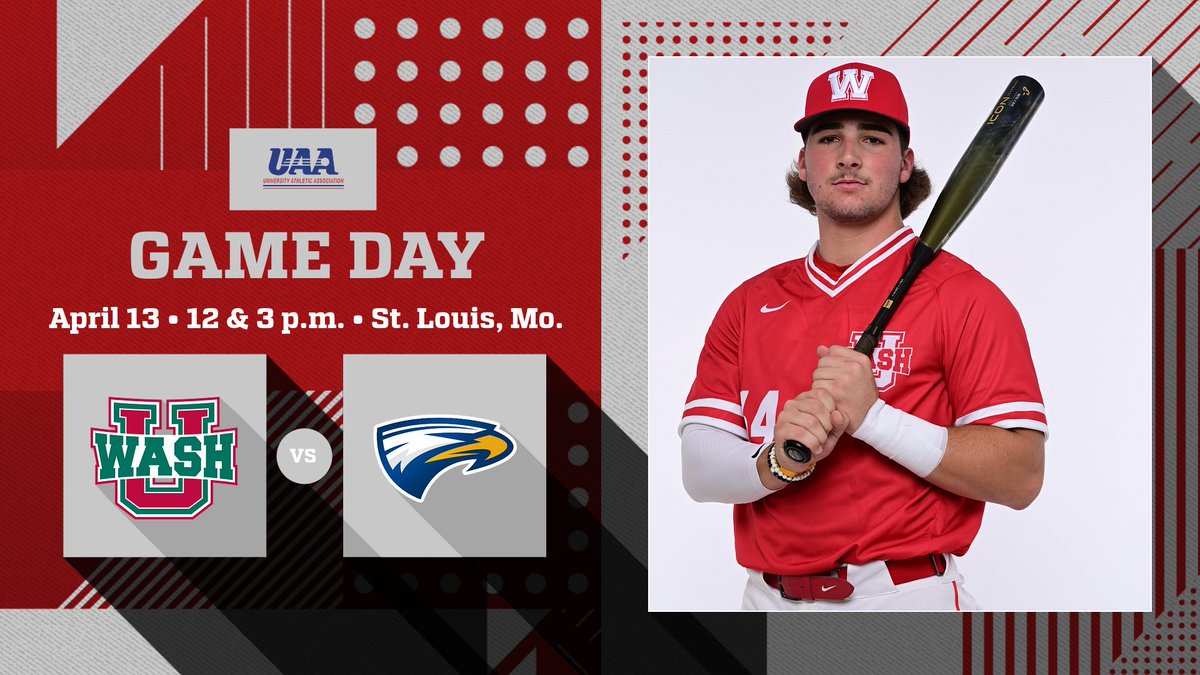 GAME DAY! @washubaseball vs Emory 📍St. Louis, Mo. | Kelly Field 🕐 12 & 3 p.m. 📊 tinyurl.com/4j3cn36z 📺 tinyurl.com/2z5xk9ru #RuntotheBattle