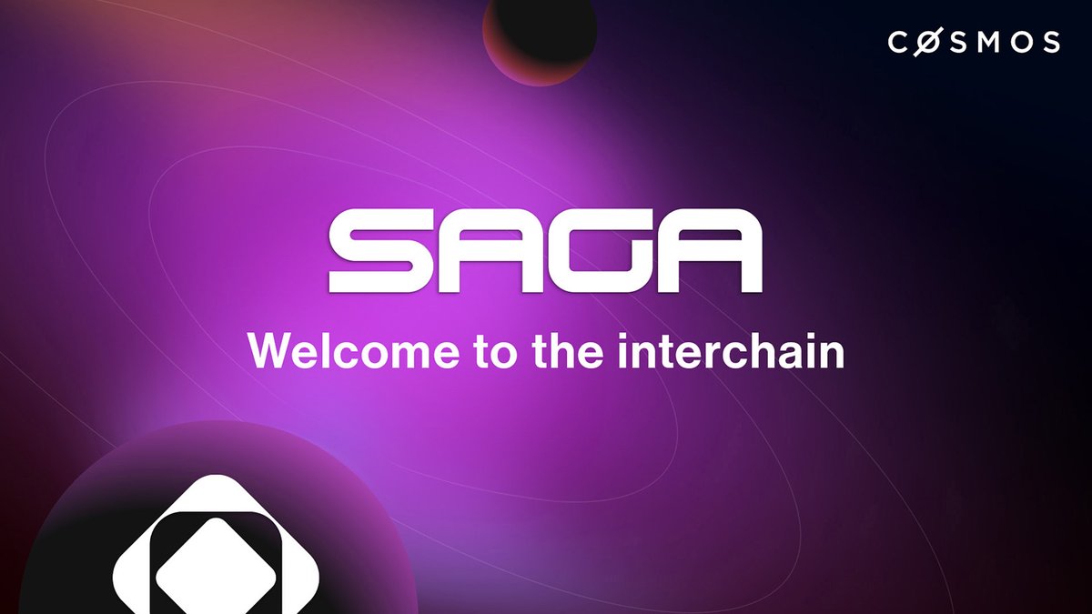 ⚛️ Welcome to the interchain, Saga! @Sagaxyz__ aims to launch the next 1000 chains by empowering developers to spin up parallelized & interoperable dedicated chains called Chainlets. Through the Interchain Stack, Saga unlocks applications with infinite horizontal scalability!