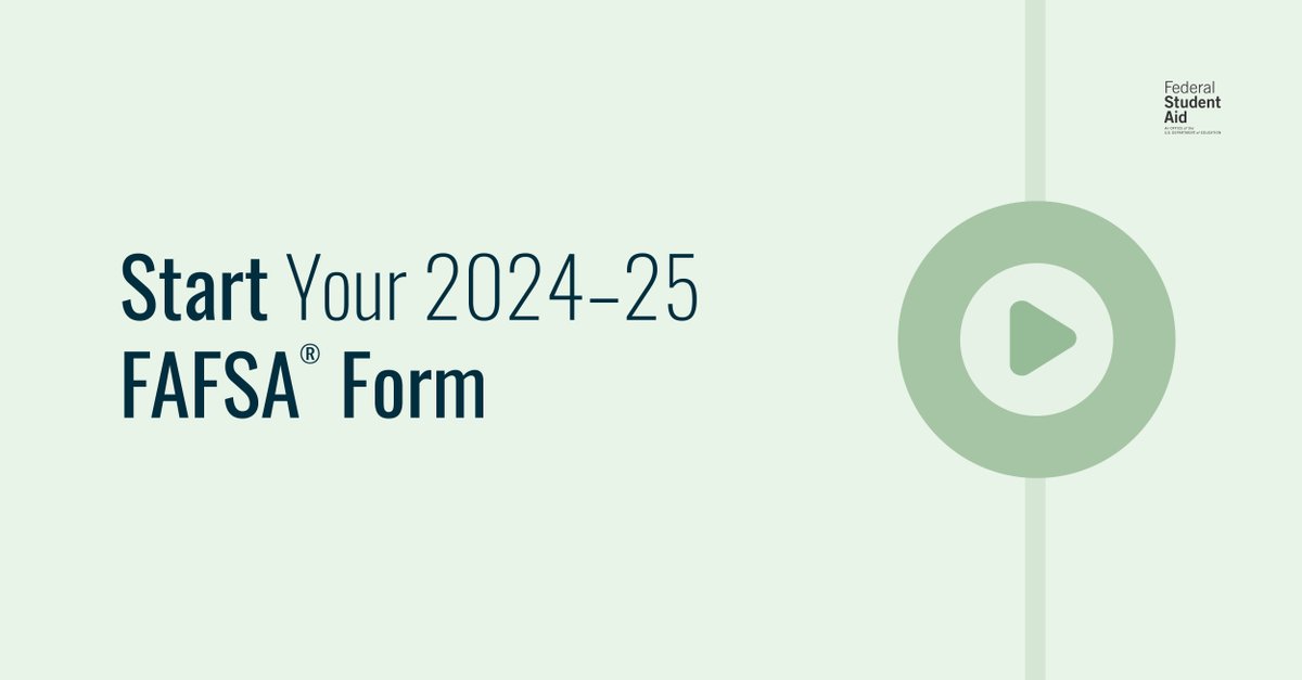 Ready to submit the 2024–25 FAFSA® form?​ Check out this playlist to learn what questions you can expect in each section of the form: youtube.com/playlist?list=…