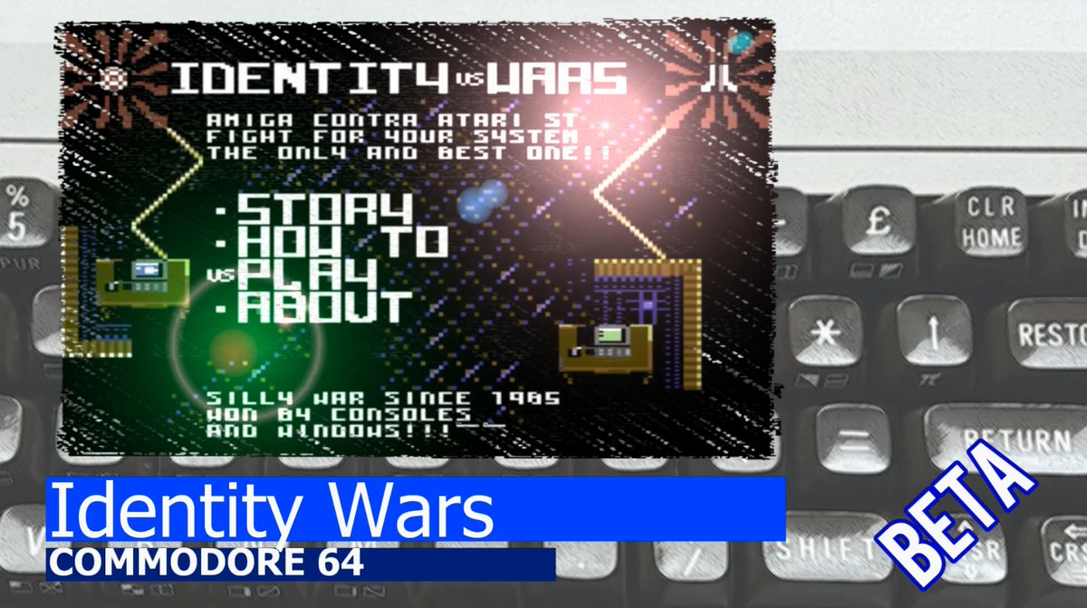 Commodore 64 -=Identity Wars=- beta youtube.com/watch?v=UQdZHw… #commodore #c64 #retrogame