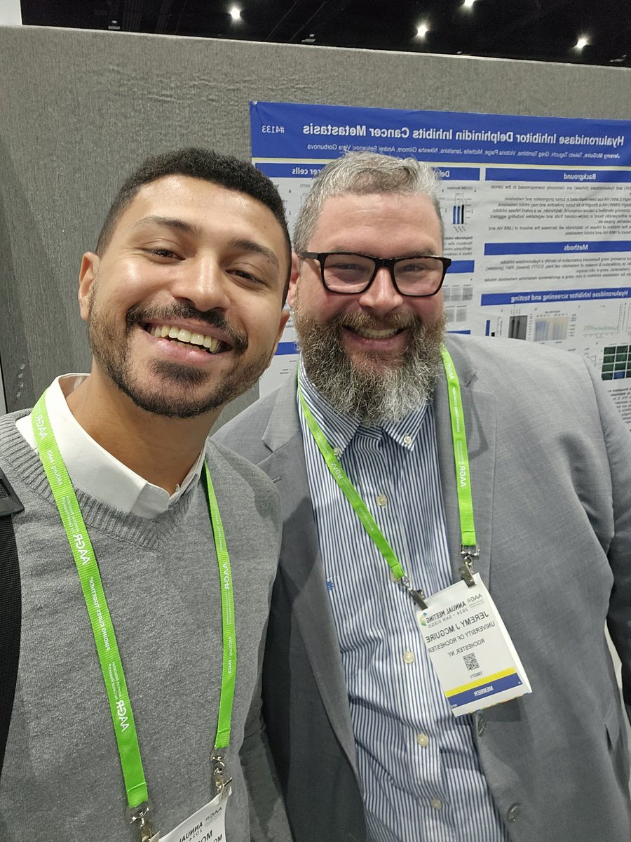 Shout out to <a href="/JMcGuirePhD/">Jeremy McGuire</a> and his work on natrual chemicals against metastasis- Poster section 7, board 15 #AACR2024