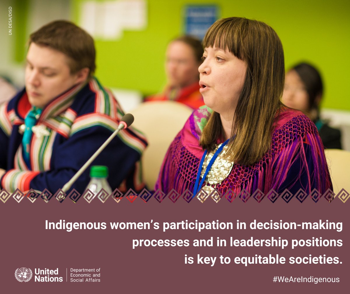 #Indigenouswomen’s participation in decision-making processes should be enhanced by increasing the share of women in leadership positions, as well as in media, academia, and employment, thus strengthening their participation in public life. Read #GR39➡️bit.ly/4afgCLX
