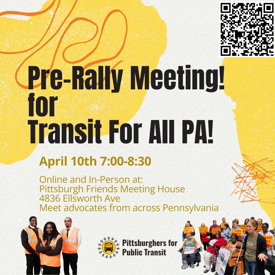 🔥🔥🔥 With $282 million dollars on the line, we're headed to Harrisburg! But first, we are having a pre-meeting with all our amazing partners across PA. Come join and tell us your why for rallying in Harrisburg! Register to join us: bit.ly/MMApril10 #transitforall