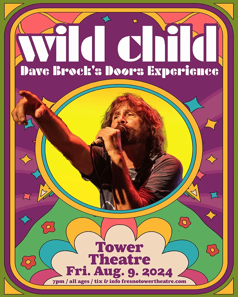 ON SALE NOW: Wild Child Dave Brock's Doors Experience Live at the Tower Theatre Friday, August 9th at 7PM towertheatre.ticketsauce.com/e/wild-child