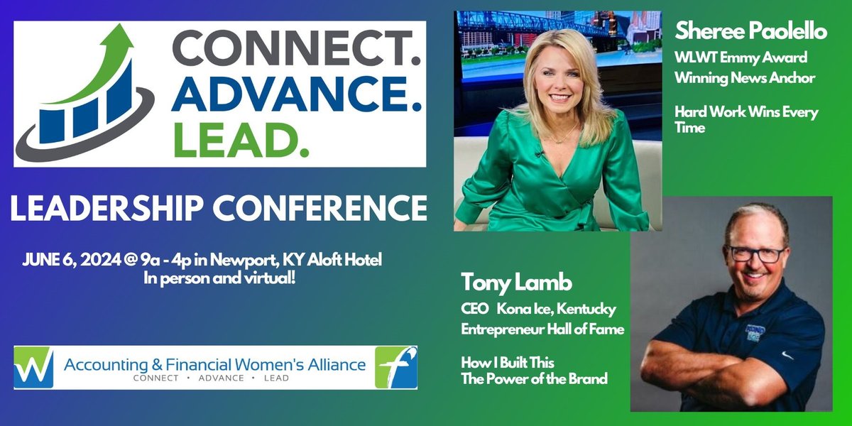 Join us for the Connect.Advance.Lead conference in June!  You don't want to miss this great Leadership content.