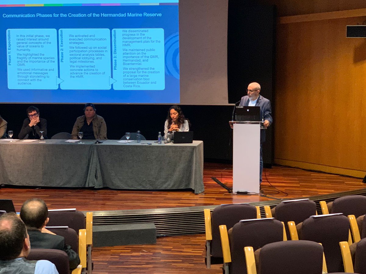 #OceanDecade24 | En el segundo día del Foro de Áreas Marinas Protegidas tuvimos la participación de Eliécer Cruz <a href="/eliecercruz/">Eliecer Cruz Bedón</a>, Director de nuestro Programa Galápagos. Presentó sobre el papel de la comunidad y la comunicación en la creación de AMPs: el caso de Más Galápagos.