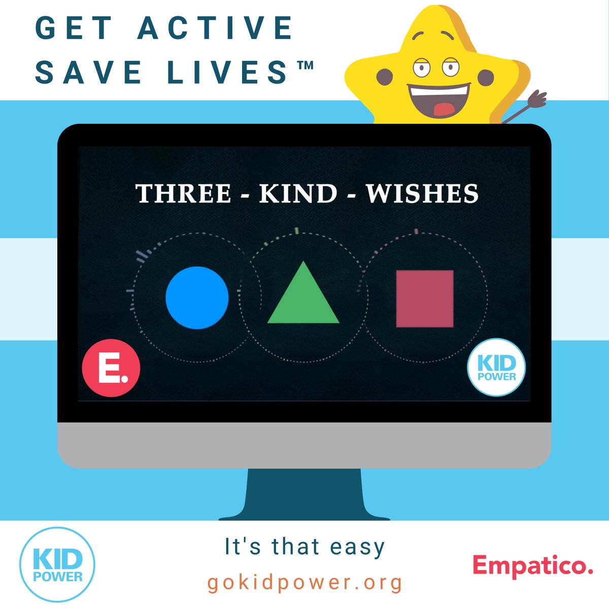 Three Kind Wishes is a perfect example of what #SEL content should look like, and thanks to @EmpaticoOrg, Kid Power users can enjoy it too! Work this video into your day and see the changes in your kiddos happen right before your eyes! ⏩links.gokidpower.org/LzHf #teachertuesday