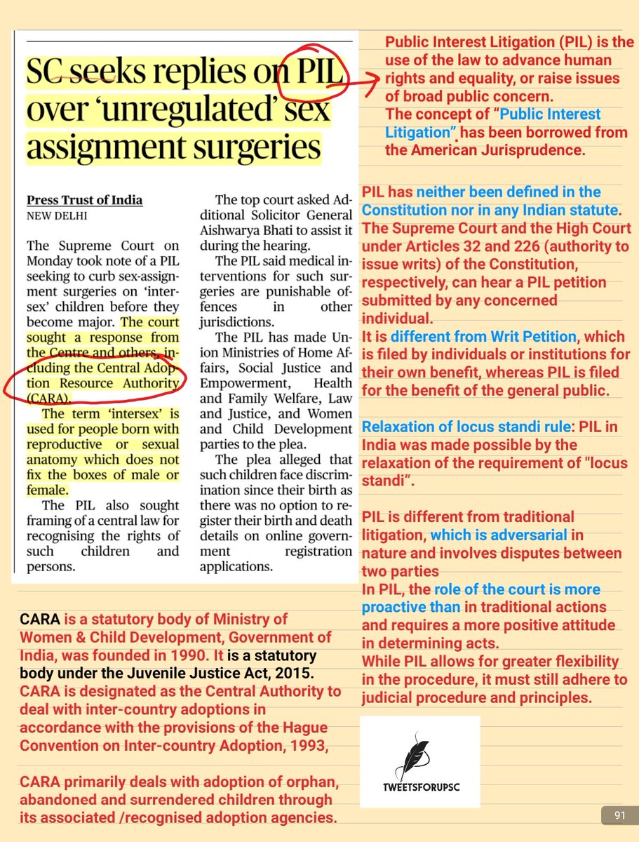 Important points related to PIL and CARA
source The Hindu