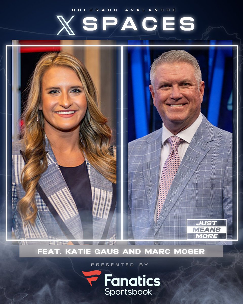 Today at noon! Join Katie Gaus and Marc Moser to talk all things Avalanche and...prank wars? #GoAvsGo