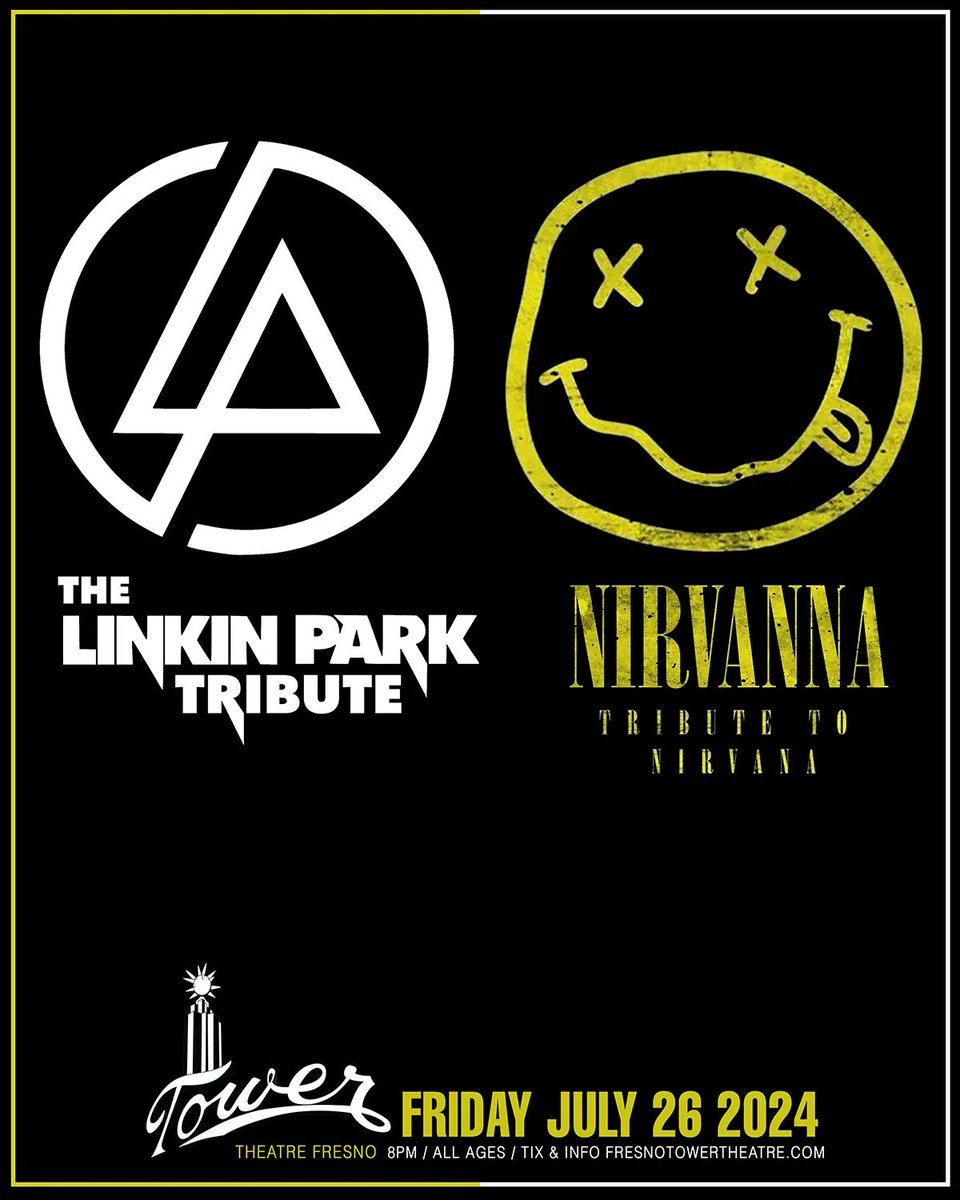 ON SALE NOW: The Linkin Park Tribute and @TributeNirvanna live at the Tower Theatre Friday, July 26th at 8PM towertheatre.ticketsauce.com/e/linkin-park-…