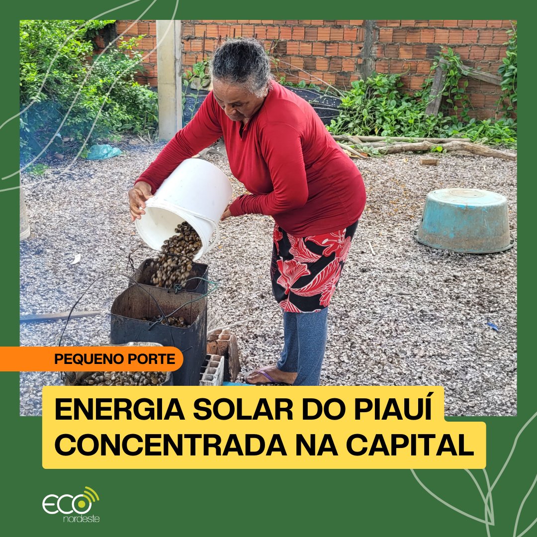 Apesar do grande potencial de energia solar do Piauí, energia fotovoltaica ainda é promessa em pequenas cidades: bit.ly/SeriePiauiSegu… bit.ly/SeriePiauiSegu… #piaui #energiarenovavel #energiasolar #transicaoenergetica #inclusaosocial Crédito da foto: Carolina Simiema