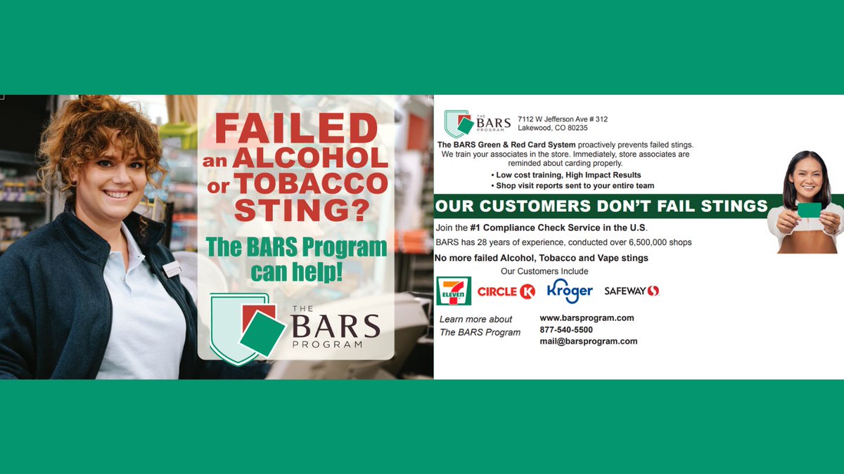 Did you know? Our BARS Checkers have conducted over 6,500,000 store visits, making us a leader in ensuring compliance with age-restricted alcohol products. Trust the experts! ow.ly/frIQ50R7YxJ #BARSProgram #AgeVerification