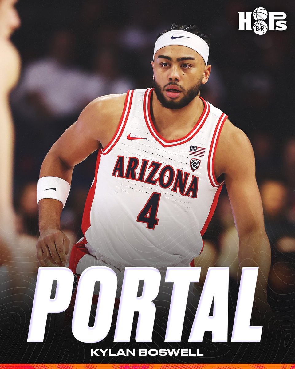 Arizona guard Kylan Boswell is entering the transfer portal. Boswell is a former 5-star recruit that spent two seasons at Arizona. Where do y’all think Kylan will hoop next?🤔 @BamBam_Boz