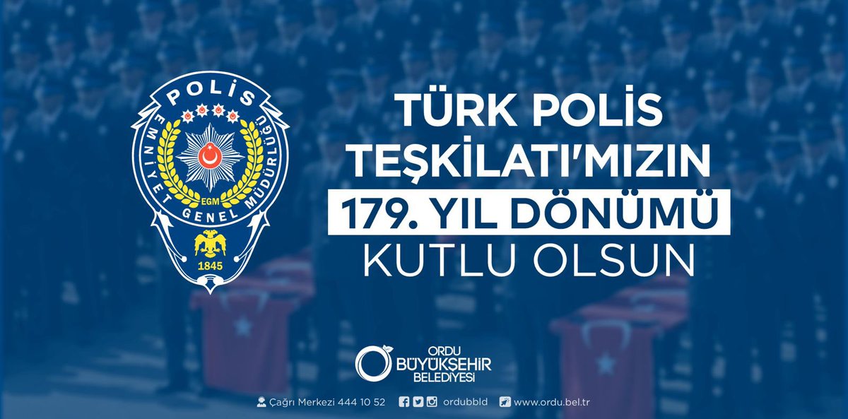 Milletimizin güvenliği, vatandaşlarımızın huzuru için gece gündüz demeden çalışan Türk Polis Teşkilatı’mızın 179. Kuruluş Yıl Dönümü kutlu olsun. Bu vesile ile üzerine bastığımız toprakları bizlere vatan kılan tüm şehitlerimizi rahmet ve minnetle anıyor, gazilerimize uzun ve…