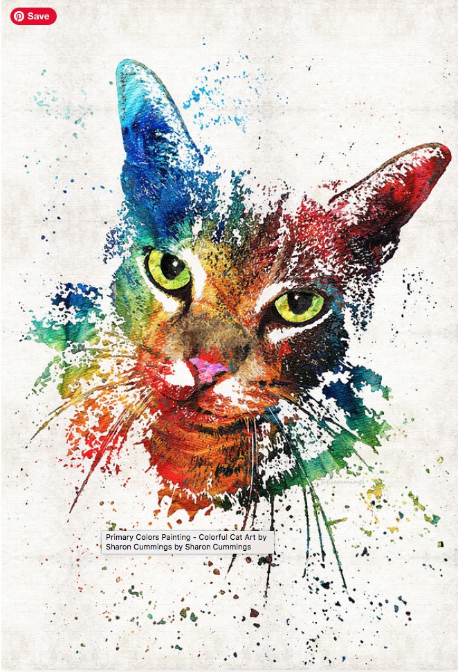 Colorful Cat HERE:  fineartamerica.com/featured/color… #cat #cats #catlady #catmom #catdad #kitty #kittycat #meow #CatsOfTwitter #CatsOnTwitter #buyINTOART #FillThatEmptyWall