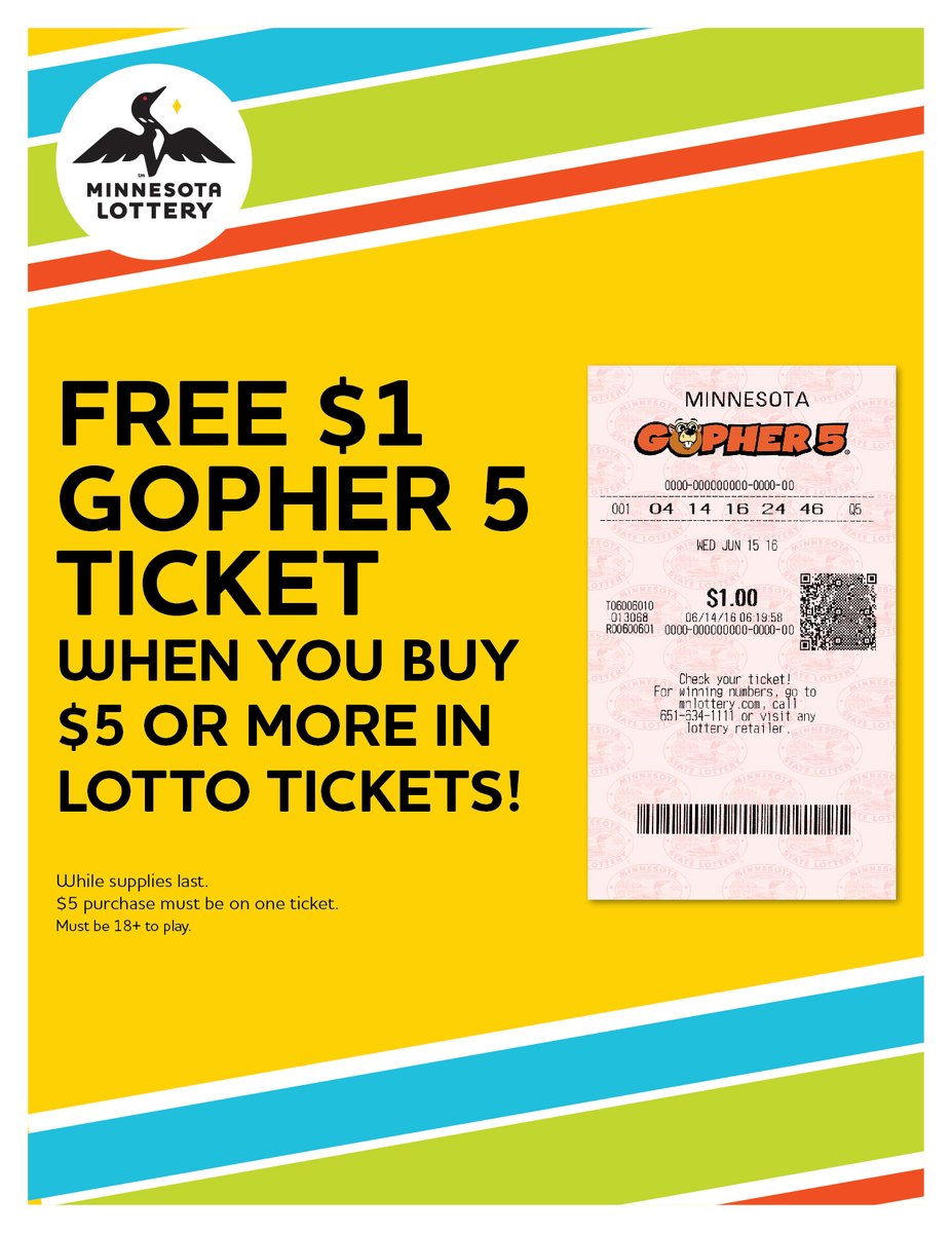 In for a BOGO? Head to #Crystal Tobacco and Cigar Outlet. Buy $5 in lotto games, get a free $1 Gopher 5 ticket, starting today (while supplies last). Learn more: bit.ly/3J7Ey8a 📍 123 Willow Bend Crystal, MN 55428