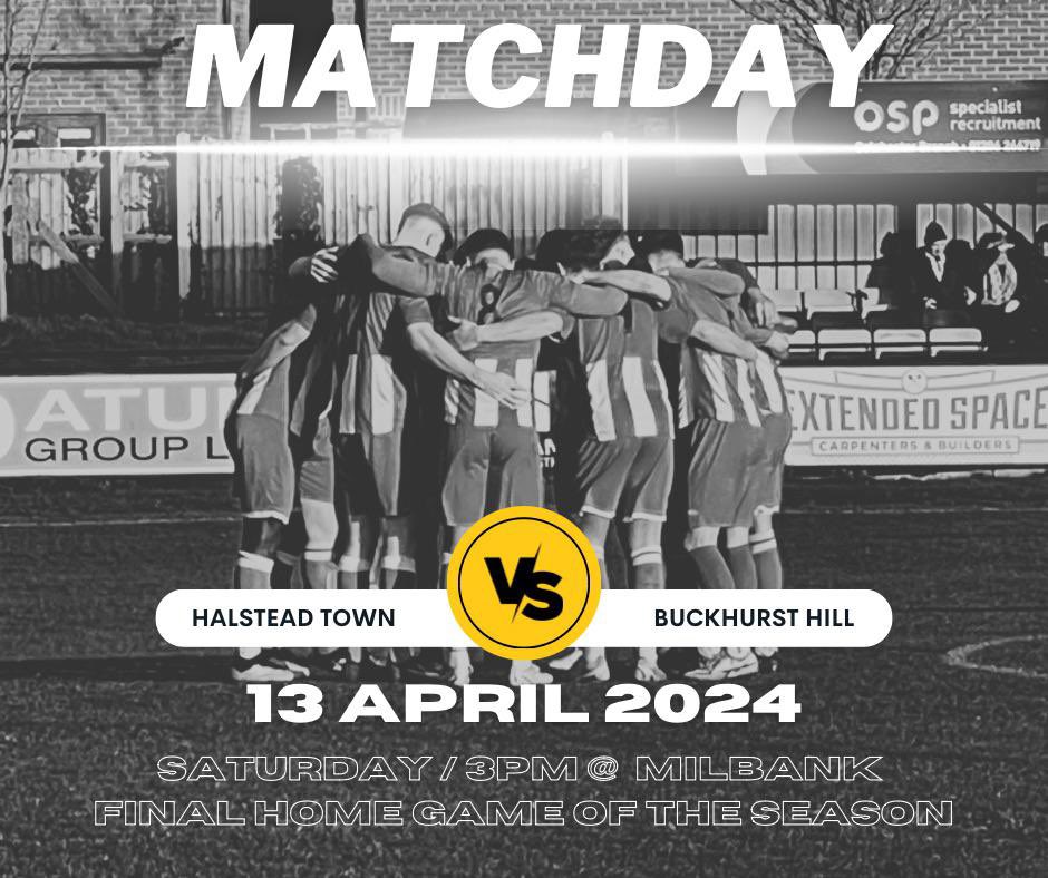 This Saturday is our last home game of the season we host our good friends from <a href="/BHFC_1st/">Buckhurst Hill FC 1st</a> in the <a href="/EssexSenior/">Essex Senior League</a> let’s see if we can beat the seasons best attendance of 512.