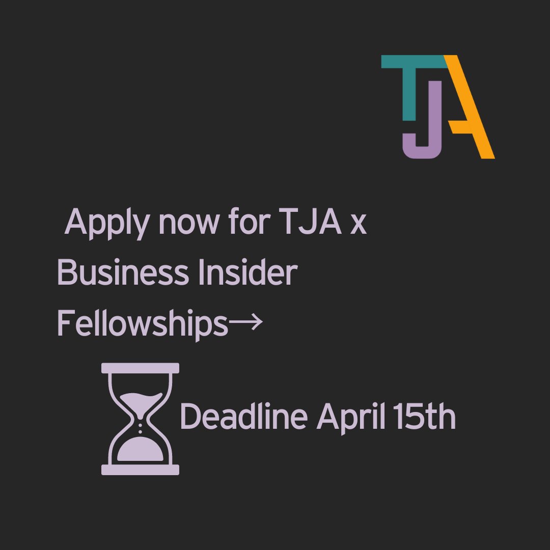 Applications close April 15th.

Learn more about TJA x Business Insider Fellowships here: transjournalists.org/2024-04-april-…