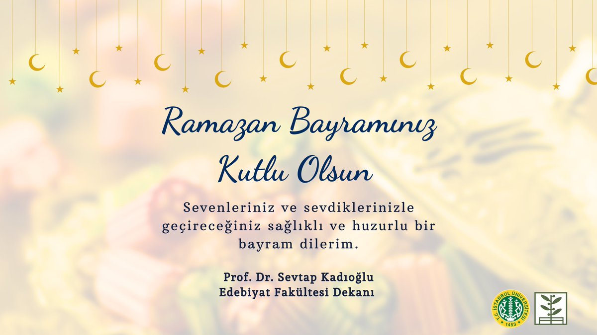 Ramazan Bayramınız Kutlu Olsun!🍬