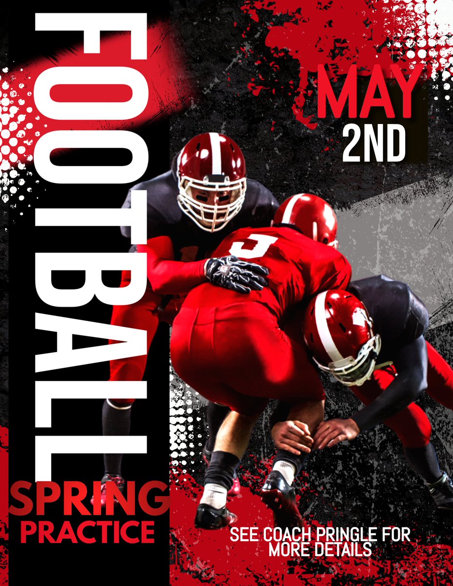 Hey Eagle Football players! Spring practice is just around the corner - save the date - May 2nd! And, see Coach Pringle at MMA for details! #LeadCCSD #MMAUniverse #EaglePride #GoMMAEagles