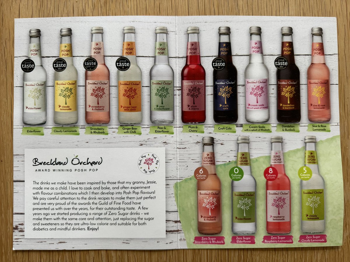 If you’ve not tried local Babraham business @breckland produced pop then you’re missing an absolute treat - available in local stores/deli’s/restaurants and direct.