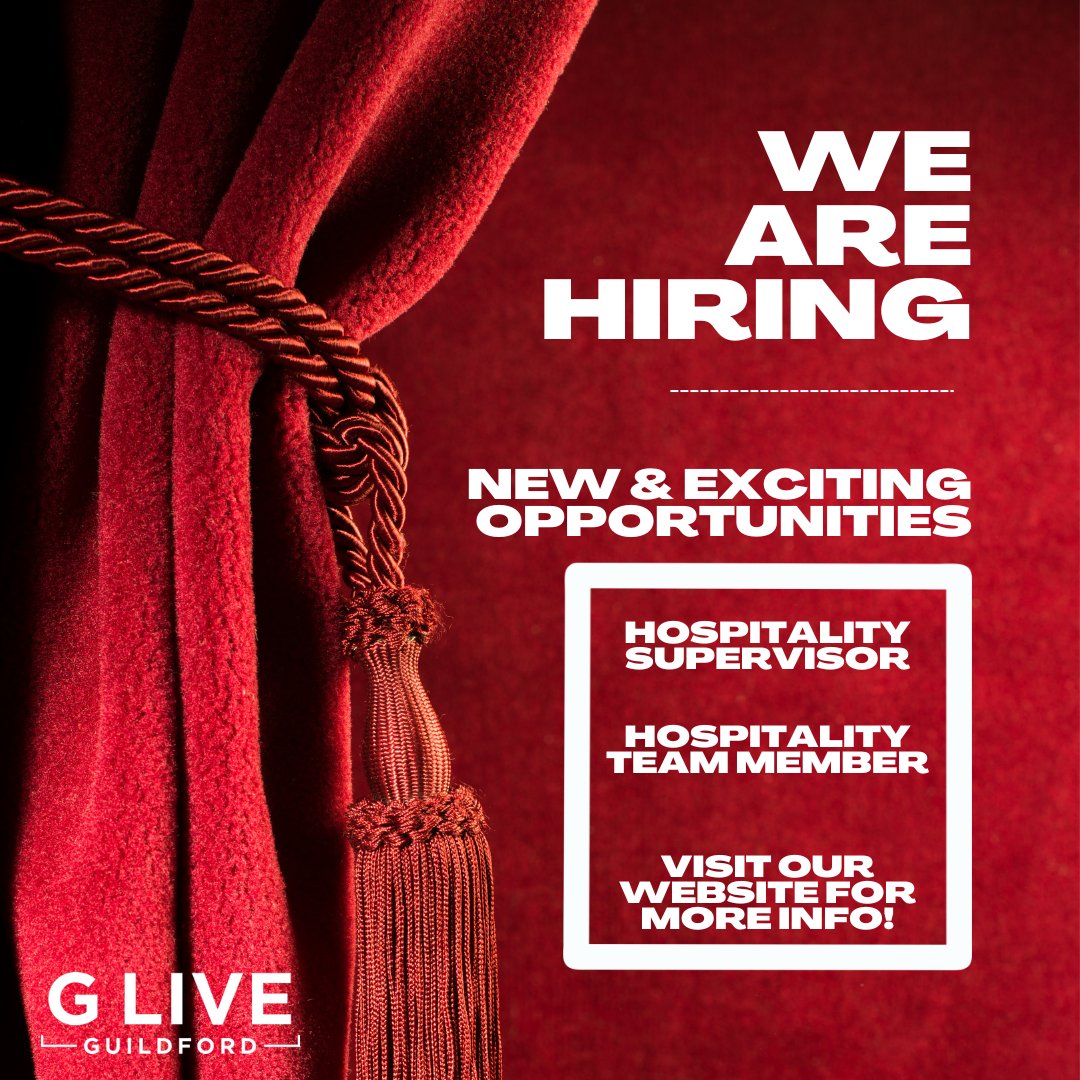 🌟 Join our team at G Live! We're looking for a Hospitality Team Member and Hospitality Supervisor to help deliver our unforgettable experiences. Visit our website for more info and apply today! #jobs #hiring #hospitality 🌟