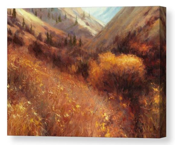 Not that long ago, the grass and leaves and bushes were green. Seasons follow seasons with a comforting regularity. Flecks of Gold canvas print -- 2-steve-henderson.pixels.com/featured/fleck… #thursdaywisdom #autumn #fall #earth #country #art #artwork #buyintoart #golden #colorful #artoftheday