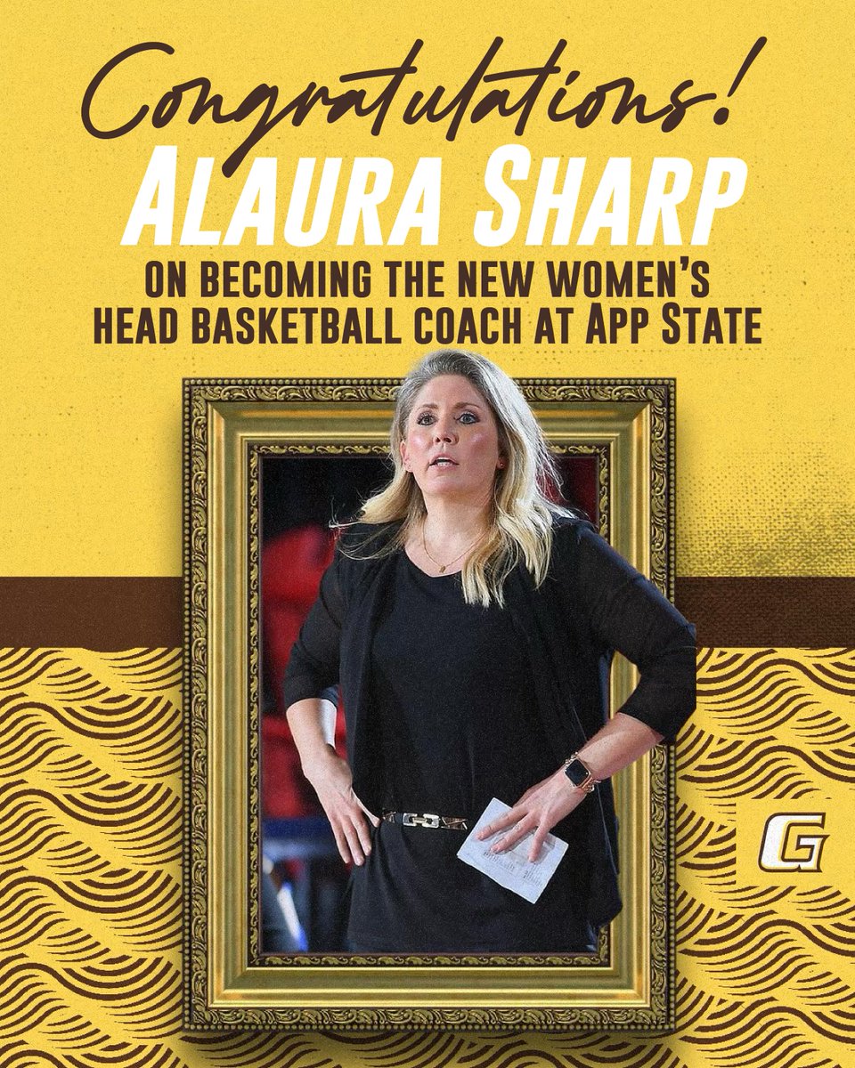 Congratulations to former Broncbuster coach Alaura Sharp on becoming the new women's head basketball coach of Appalachian State University!