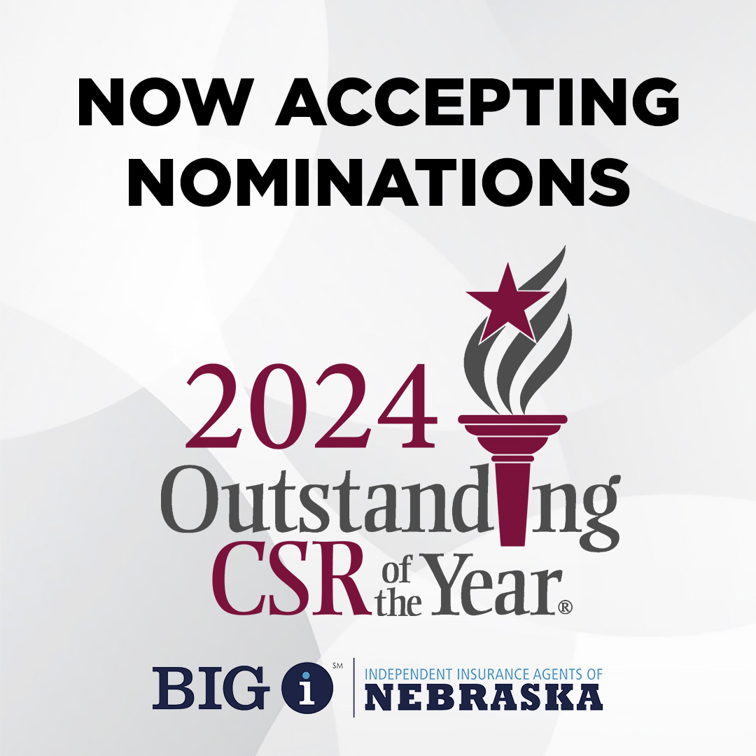 Does your agency have the next Outstanding CSR of the Year? 
Big 'I' Nebraska is accepting nominations until April 25! >>> iian.org/newsfeed/lists…
#IIAN #CSRoftheYear #NationalAlliance #insurance #customerservice #professionaldevelopment #independentagent