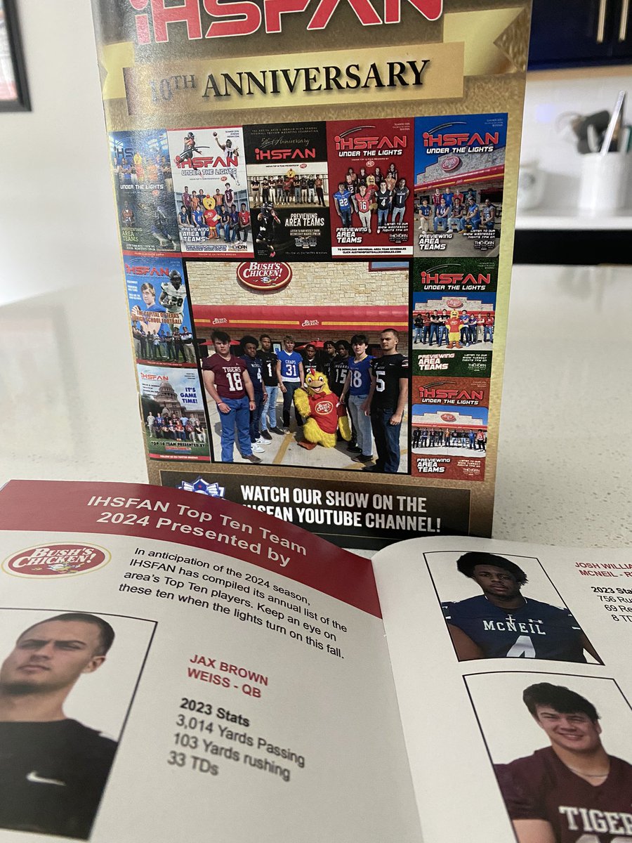 Your summer reading assignment is ready to go. Pick up your free copy at area @BushsChickenATX locations. Copies being sent to 38 area High Schools as well. Send us a pic of you holding the magazine.