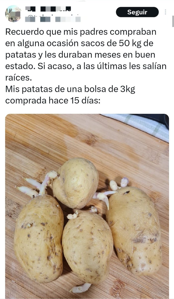 Antes las patatas tardaban más en germinar que ahora porque se espolvoreaban antigerminantes sobre ellas, concretamente clorprofam. Éste fue prohibido en la Unión Europea hace tres años por los posibles riesgos para la salud que podía suponer su uso. Sigue&gt;&gt;