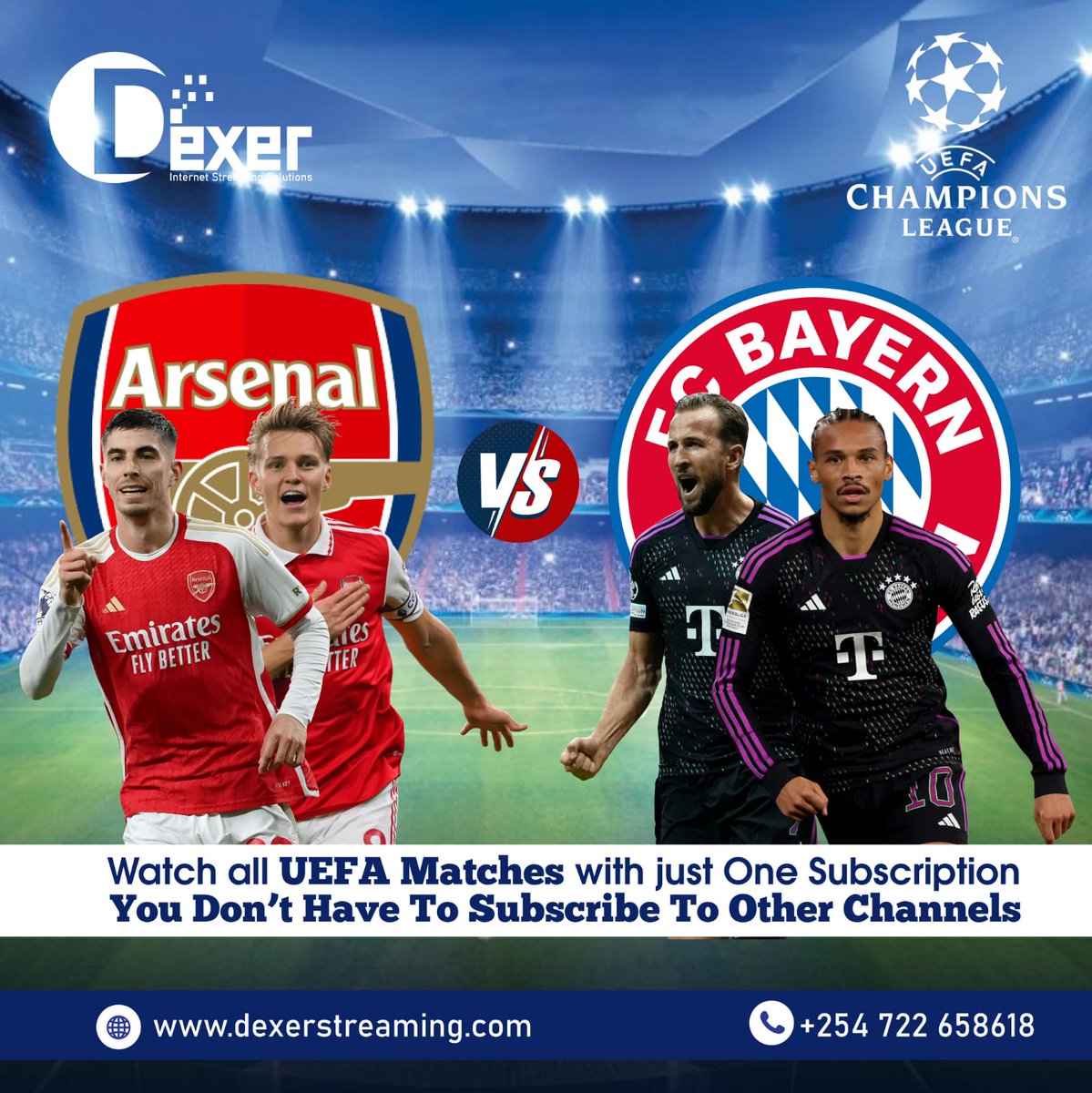 dexersolutions's tweet image. Watch Arsenal VS FC Bayern Munchen today

✅Free Trial 
✅No buffering
✅Android/PC/SmartTv
✅16,500+ TV Channels
✅80,000+ Movies,series

Contact me: 
🔗wa.me/+254722658618

#UCL #FCBayern #Arsenal UEFA