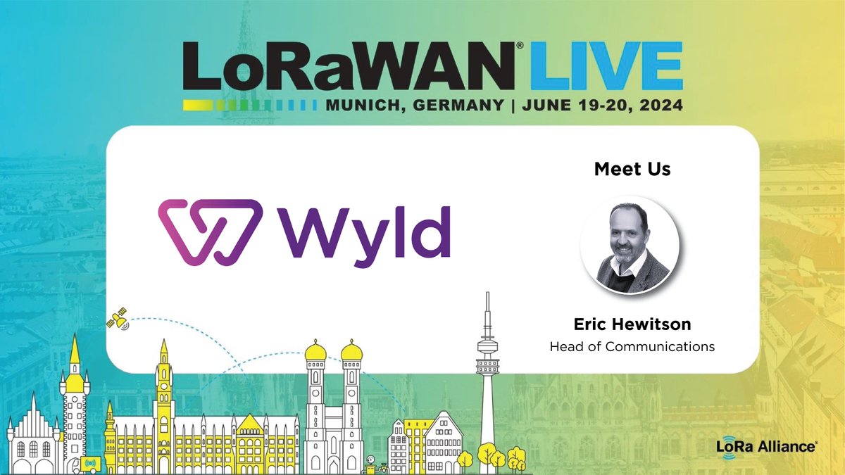 We are excited to share our latest Wyld Connect and Wyld Fusion updates with the #LoRaWAN ecosystem in the marketplace at #LoRaWANLive Munich. We look forward to seeing you this June. Register NOW to join us: bit.ly/LoRaWANLive-Mu…