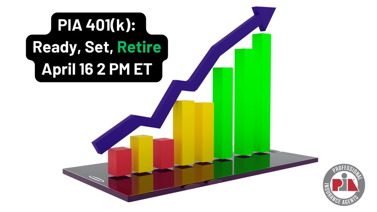 🎯 401(k)s: Ready, Set, Retire! Join the PIA 401(k) experts at DiMatteo Group Financial Services, April 16, at 2 PM ET. Register here 👉 pianational.org/401k
