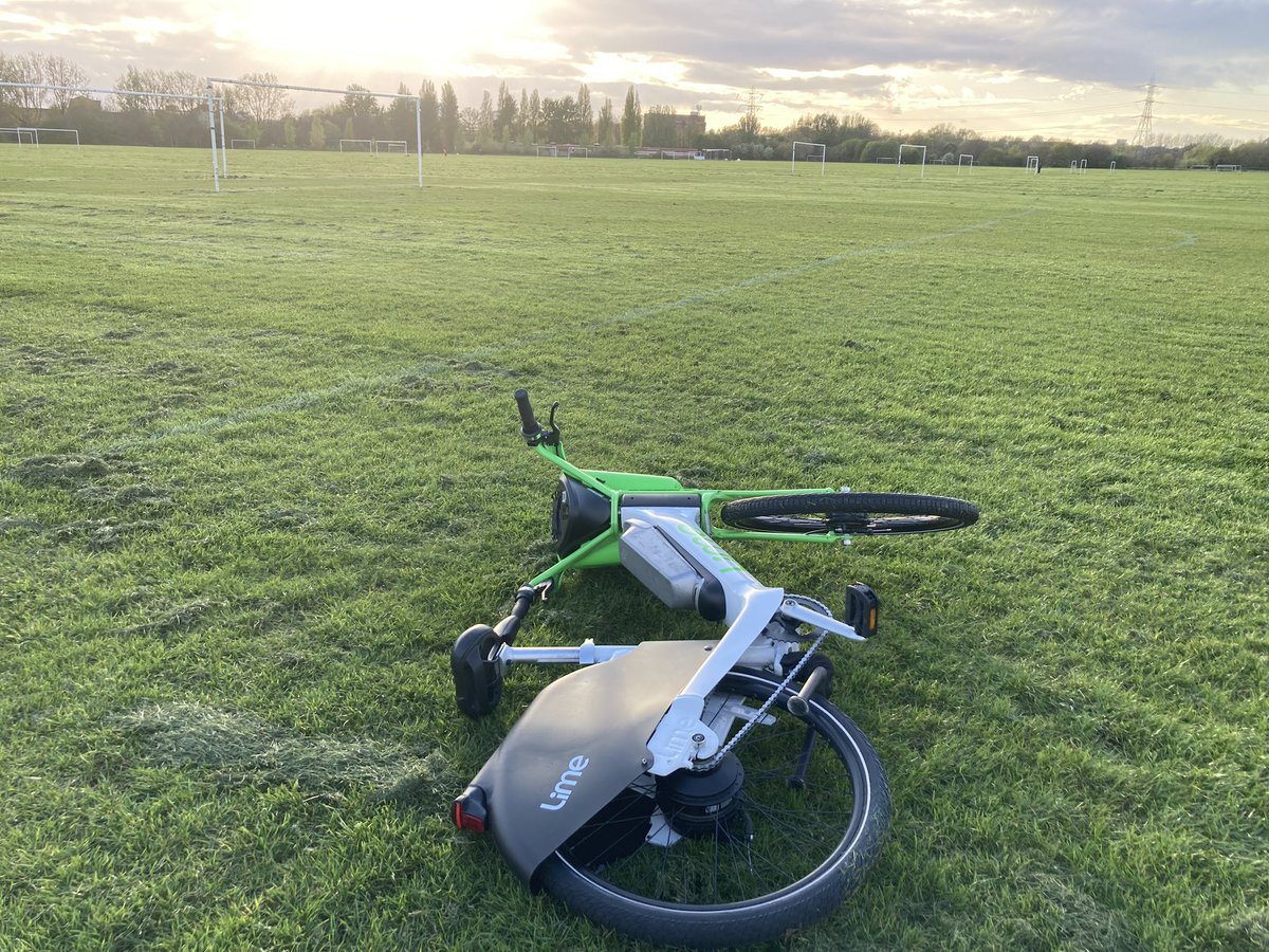 Not sure this is an official Hackney parking place <a href="/limeaid/">Shari Wood</a> (slap in the middle of Hackney Marshes before you ask)