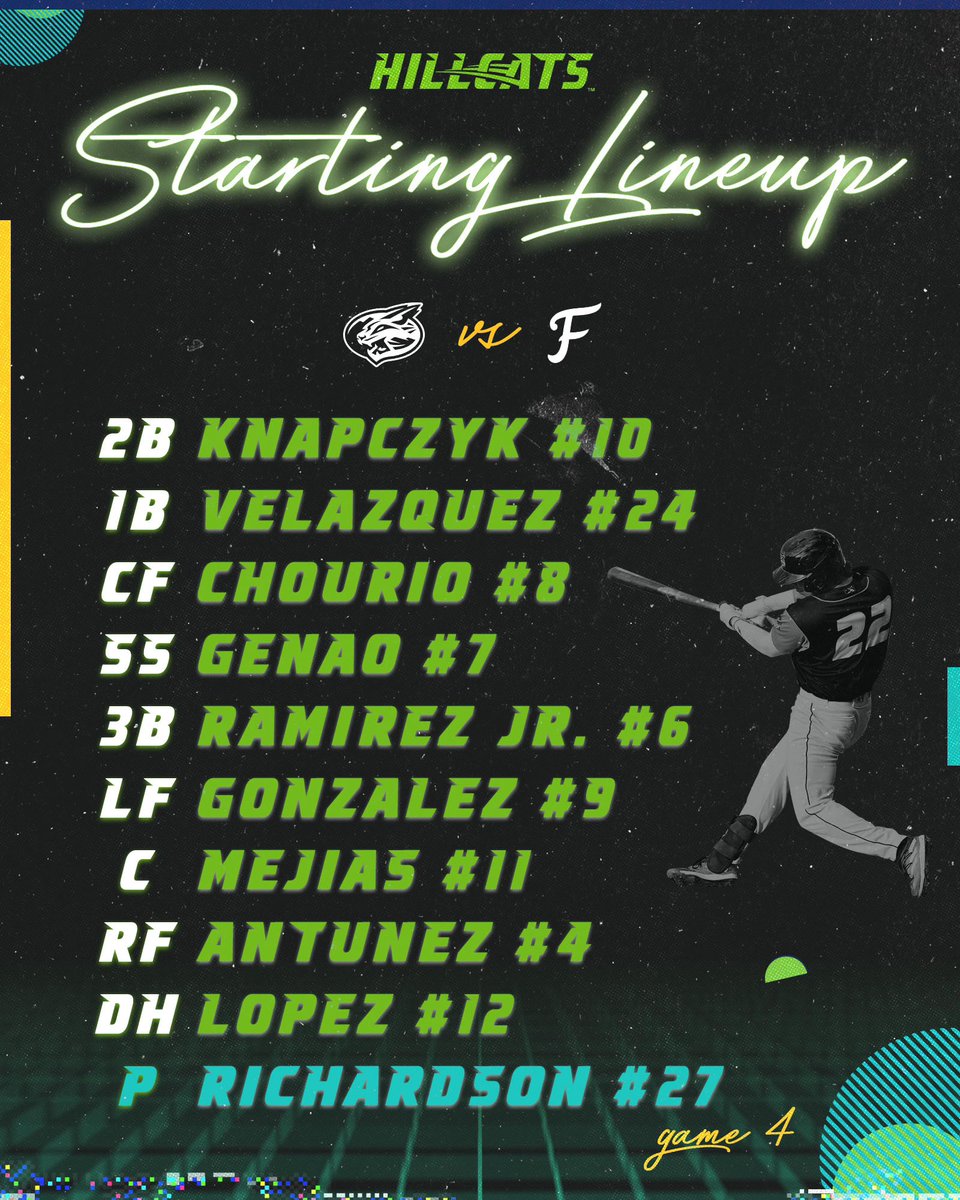 Lineup for the Home Opener 👏