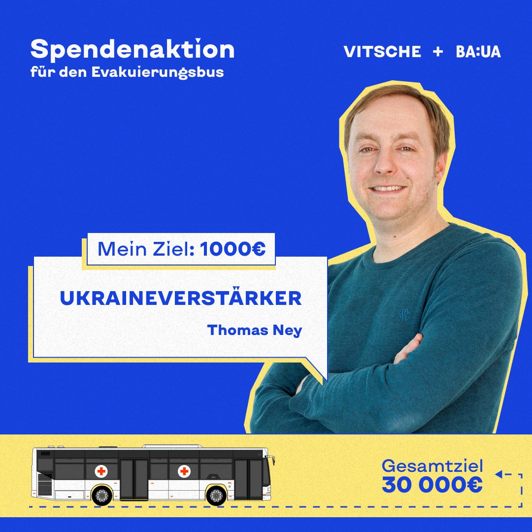 Ich freue mich, mich @VitscheBerlin und @UaBamberg als #UkraineVerstärker_in anzuschließen. Als Ukraineverstärker kräftige ich die Stimme der Ukraine im Ausland - Hunderte Kilometer von den Frontlinien entfernt und dennoch macht es einen Unterschied für die Menschen dort.