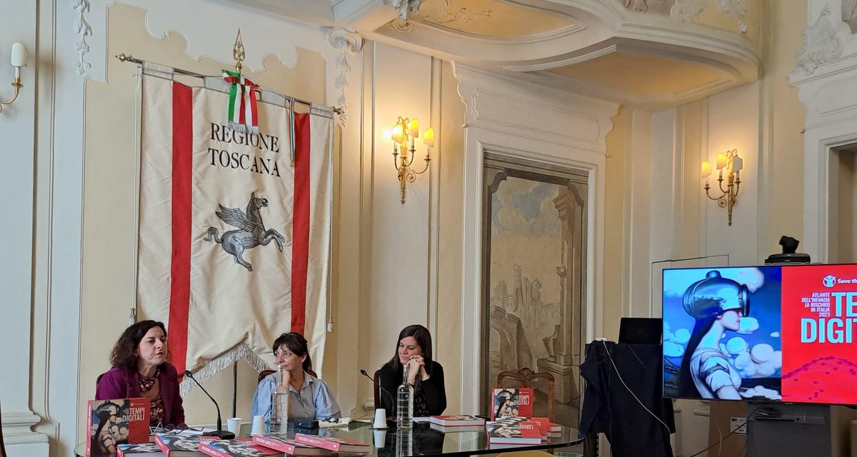 antonellainverno (@antonellainver6) on Twitter photo Oggi a Firenze un bellissimo dibattito con la <a href="/regionetoscana/">Regione Toscana</a> su opportunità e rischi della rivoluzione digitale raccontata nell’Atlante dell’Infanzia di <a href="/SaveChildrenIT/">Save the Children IT</a> Oggi a Firenze un bellissimo dibattito con la <a href="/regionetoscana/">Regione Toscana</a> su opportunità e rischi della rivoluzione digitale raccontata nell’Atlante dell’Infanzia di <a href="/SaveChildrenIT/">Save the Children IT</a>