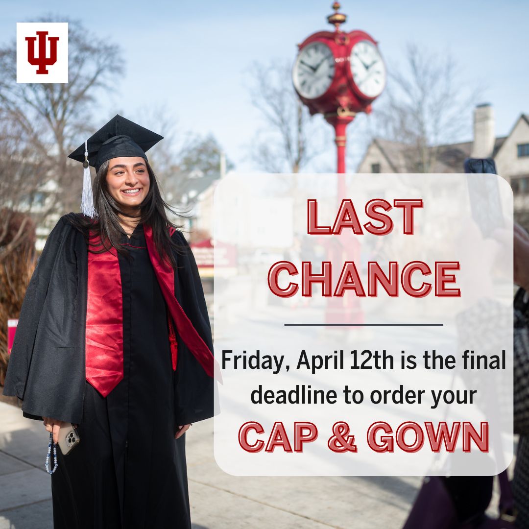 📢 Friday, April 12th is the last day to order your cap and gown for Commencement. Don't delay and place your order ASAP! Check the link for details. 🔗 buff.ly/3bfFXaA.