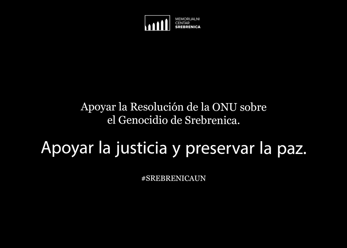 SrebrenicaMC's tweet photo. .@SrebrenicaMC has urged all international missions and embassies in Bosnia and Herzegovina to lend their support to the advocacy for the adoption of the UNGA resolution on Srebrenica. #SrebrenicaUN https://t.co/AzMU4v62f5