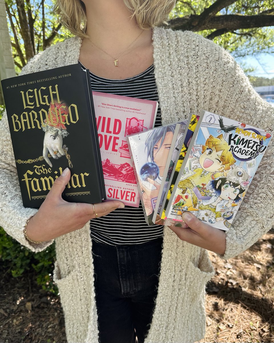 BOOK your week with these new releases! Our top three favorites include: - DEMON SLAYER: KIMETSU ACADEMY, VOL. 2 - WILD LOVE - THE FAMILIAR Don't just sit there! Go shop these new releases and MORE at your 2nd & Charles!