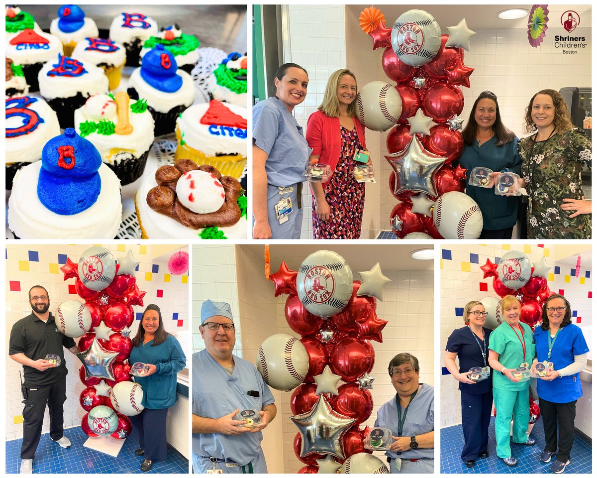 Thank you to Boston Red Sox pitcher Liam Hendriks for delivering sweet treats & festive balloons to @ShrinersBoston in celebration of opening day at @fenwaypark! We want to wish Liam & the @RedSox the best of luck in their home opener against the Baltimore Orioles today! #GoSox